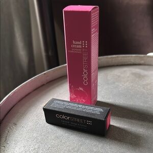 Color Street Pink and Black Lipstick Duo